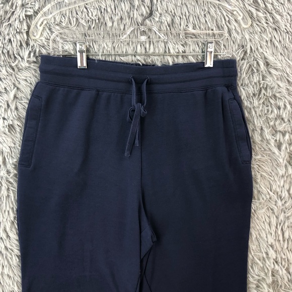 Fabletics Joggers Womens Size Medium Luxe Terry Drawstring Pocket Jogger Navy - Picture 2 of 13
